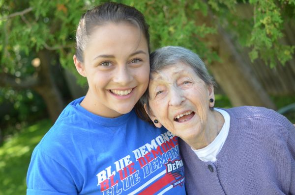 Sophie and her great-grandmother, Sylvia