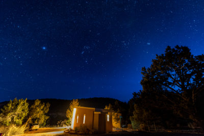 Stars over our Best Friends cabin, in Kanab Utah